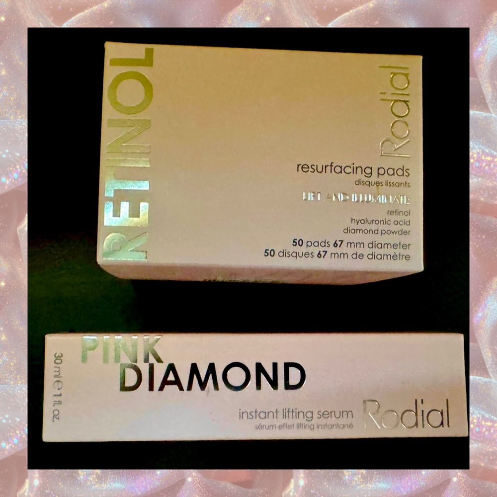 ✅ FINAL PRICE NIB Rodial Retinol Resurfacing Pads & Pink Diamond Lifting Serum